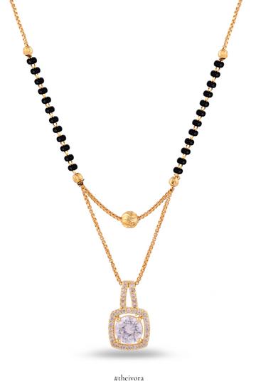 Fancy Gold Short Mangalsutra Brass Mangalsutra