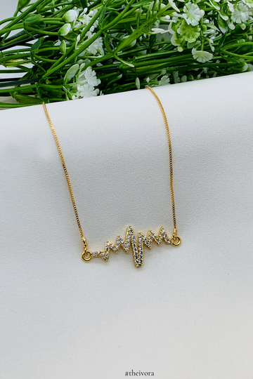 Diamond Heartbeat Necklace