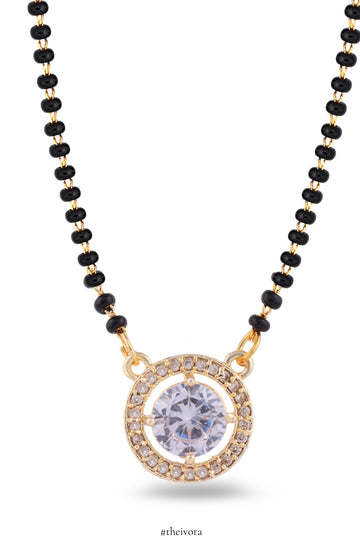 Circular Diamond Mangalsutra