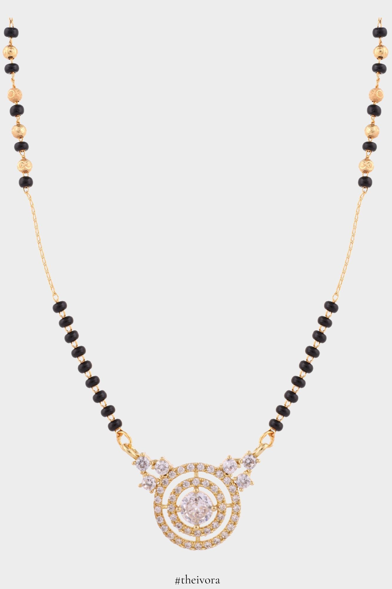 Classic CZ Diamond Gold Daily Wear Mangalsutra Brass Mangalsutra